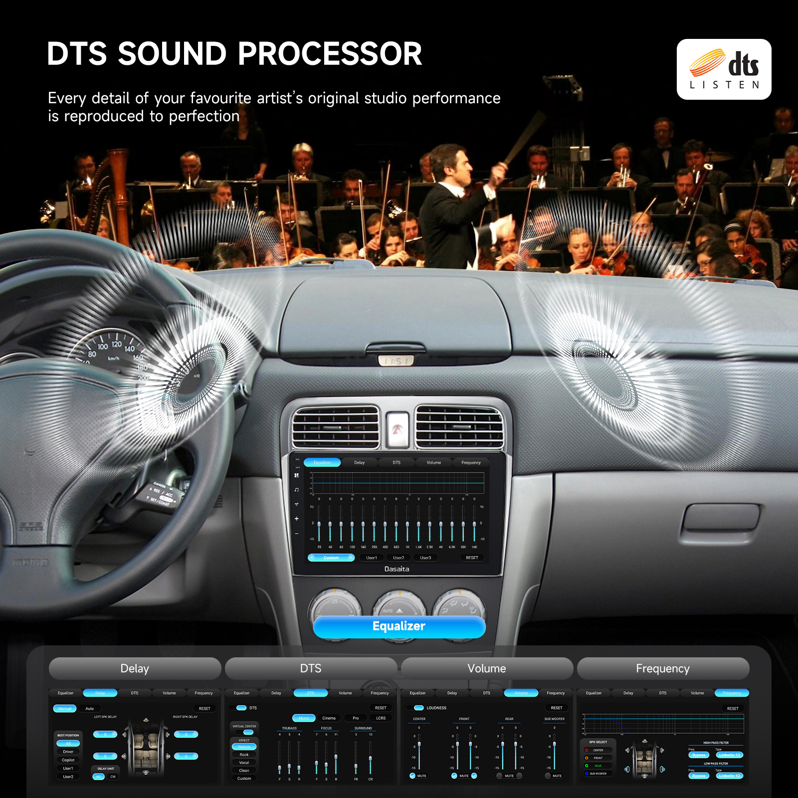 Dasaita Android 13 Car Stereo for Subaru Forester 2 2004-2007 Wireless Carplay & Android Auto Car Radio | Qualcomm 665 | 9" QLED Screen | Wifi+4G LTE | 6G+64G | DTS Head Unit | Optical Output