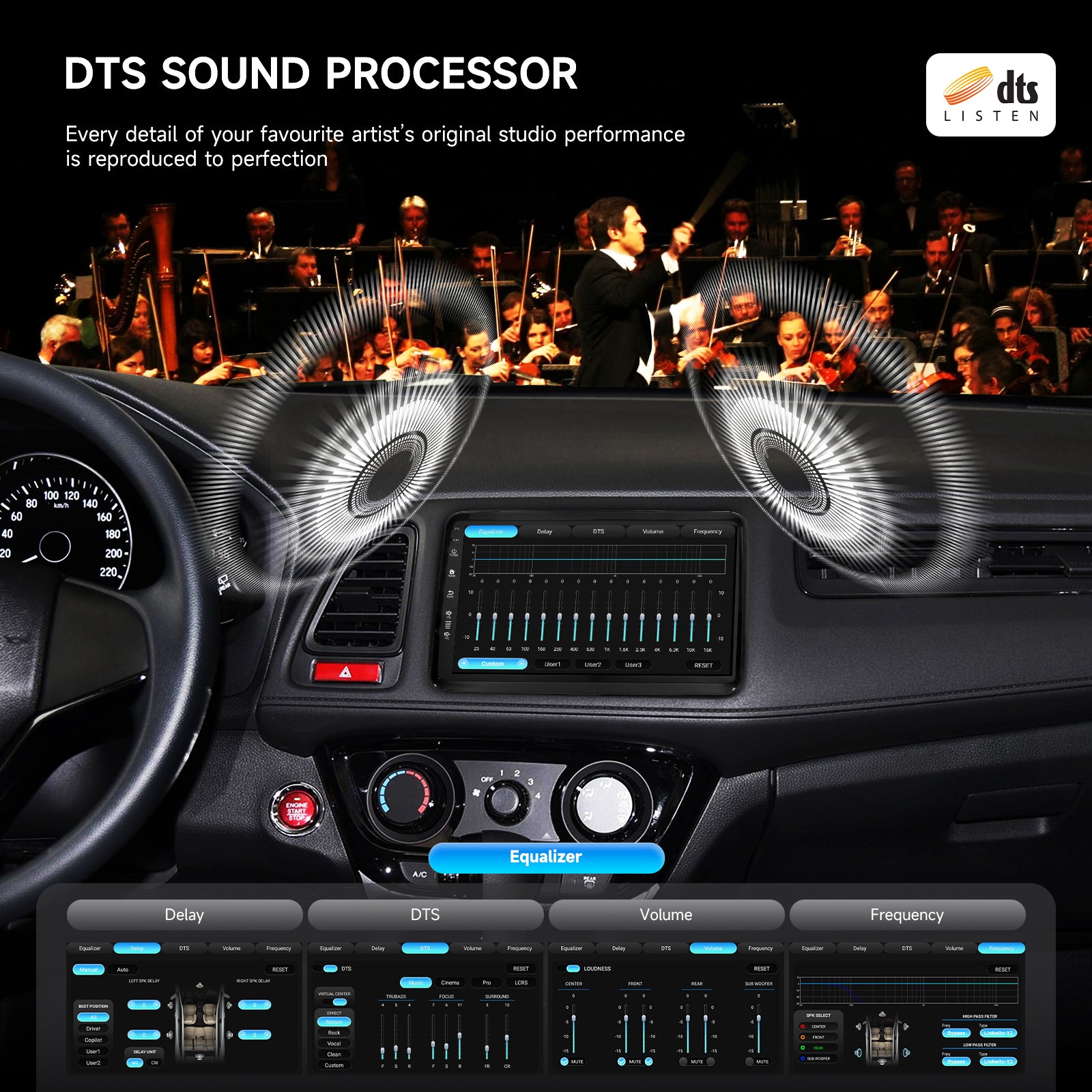 Dasaita Android13 Infotainment System for Honda HR-V / Vezel 2013-2022 - 9" QLED Floating Touchscreen, 6GB RAM, Wireless CarPlay & Android Auto, OEM Camera & LaneWatch Retained