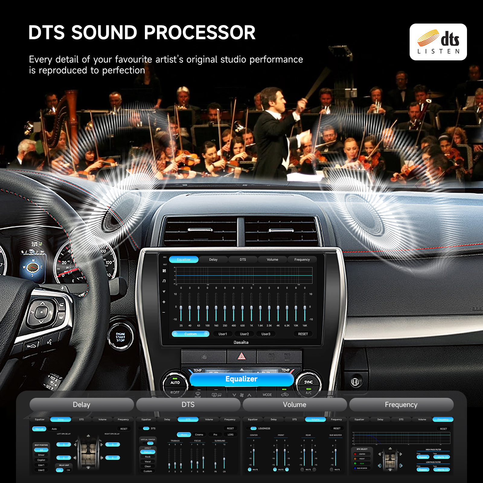 Dasaita for Toyota Camry 2015-2017 Android 13 Car Stereo | Wireless CarPlay & Android Auto 10.2" QLED Touchscreen GPS Navigation