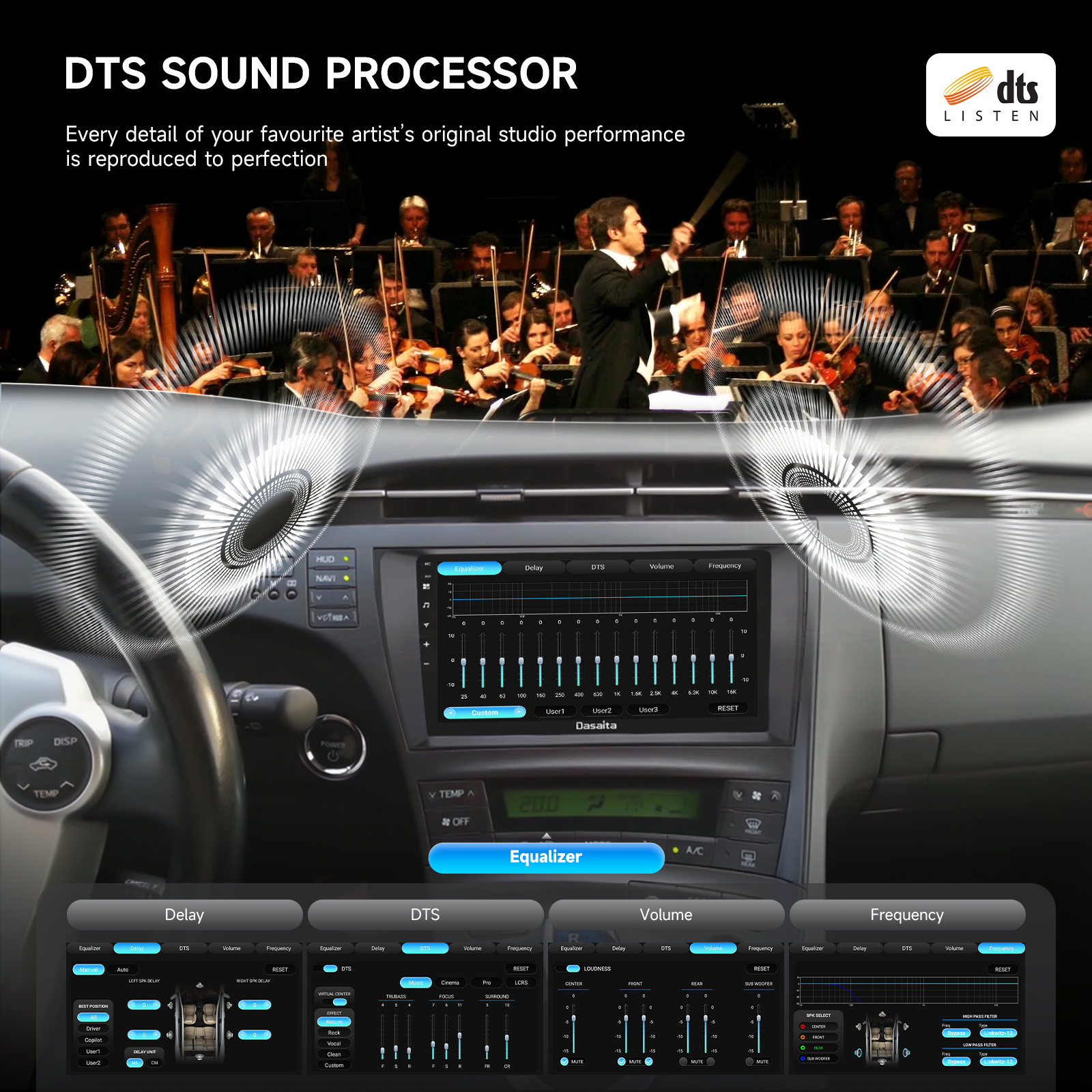 Dasaita Android13 Car Stereo for Toyota Prius 2009-2013 Wireless Carplay & Android Auto Car Radio | Qualcomm 665 | 9" QLED Screen | Wifi+4G LTE | 6G+64G | DTS|GPS Navigation Head Unit | Optical Output