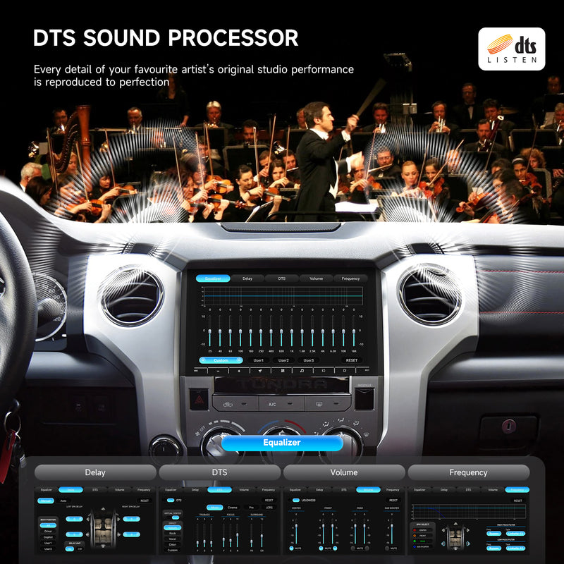 Dasaita Android13 Car Stereo for Toyota Tundra 2014-2021 Wireless Carplay & Android Auto Car Radio | Qualcomm 665 | 10.2" QLED Screen | Wifi+4G LTE | 6G/8G+64G/256G | DTS|GPS Navigation Head Unit | Optical Output