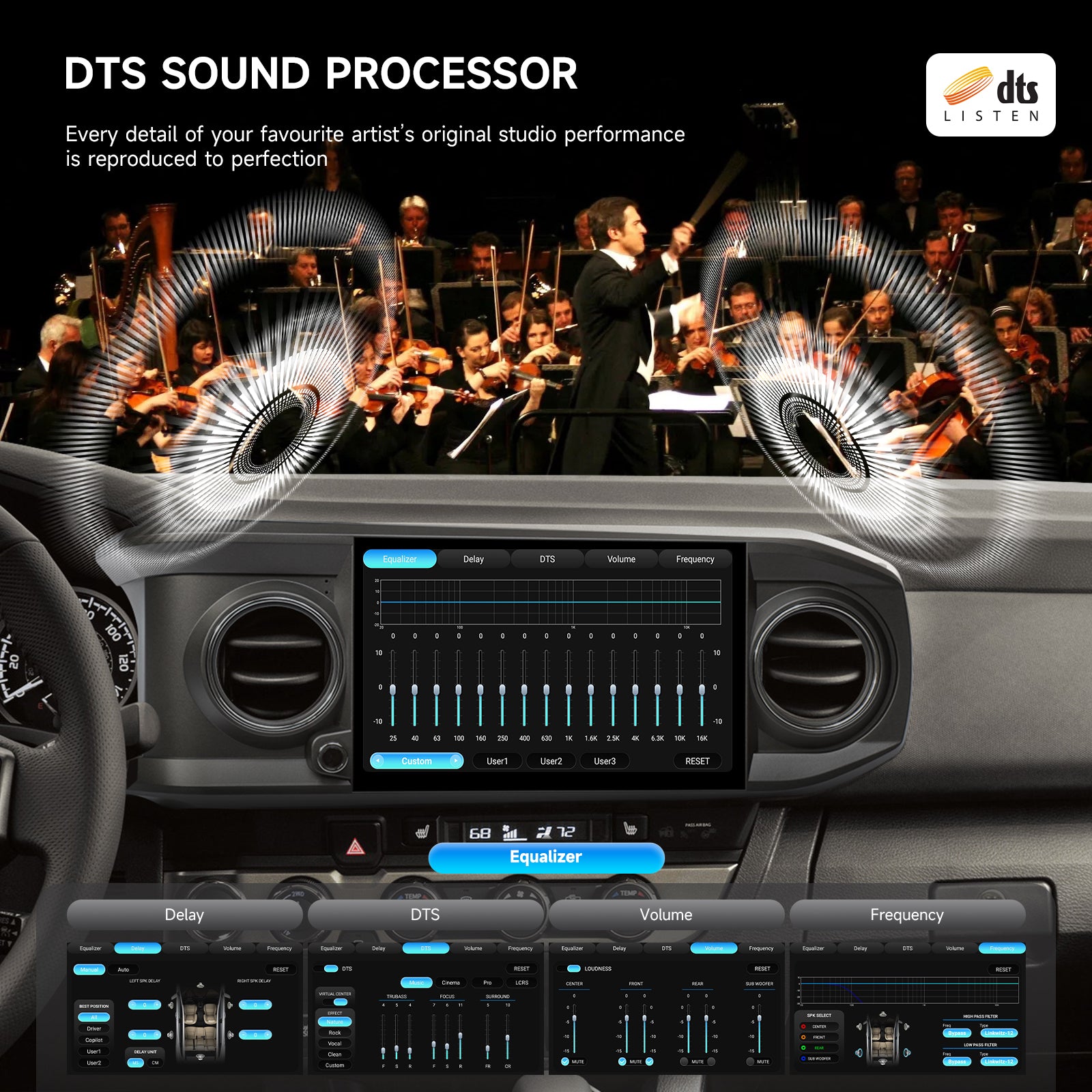 Dasaita Android 13 Car Stereo for Toyota Tacoma 2016-2022 Wireless Carplay & Android Auto Car Radio|Qualcomm 665|11.6"QLED Screen|Wifi+4G LTE|8+256G|DTS Head Unit|Optical Output