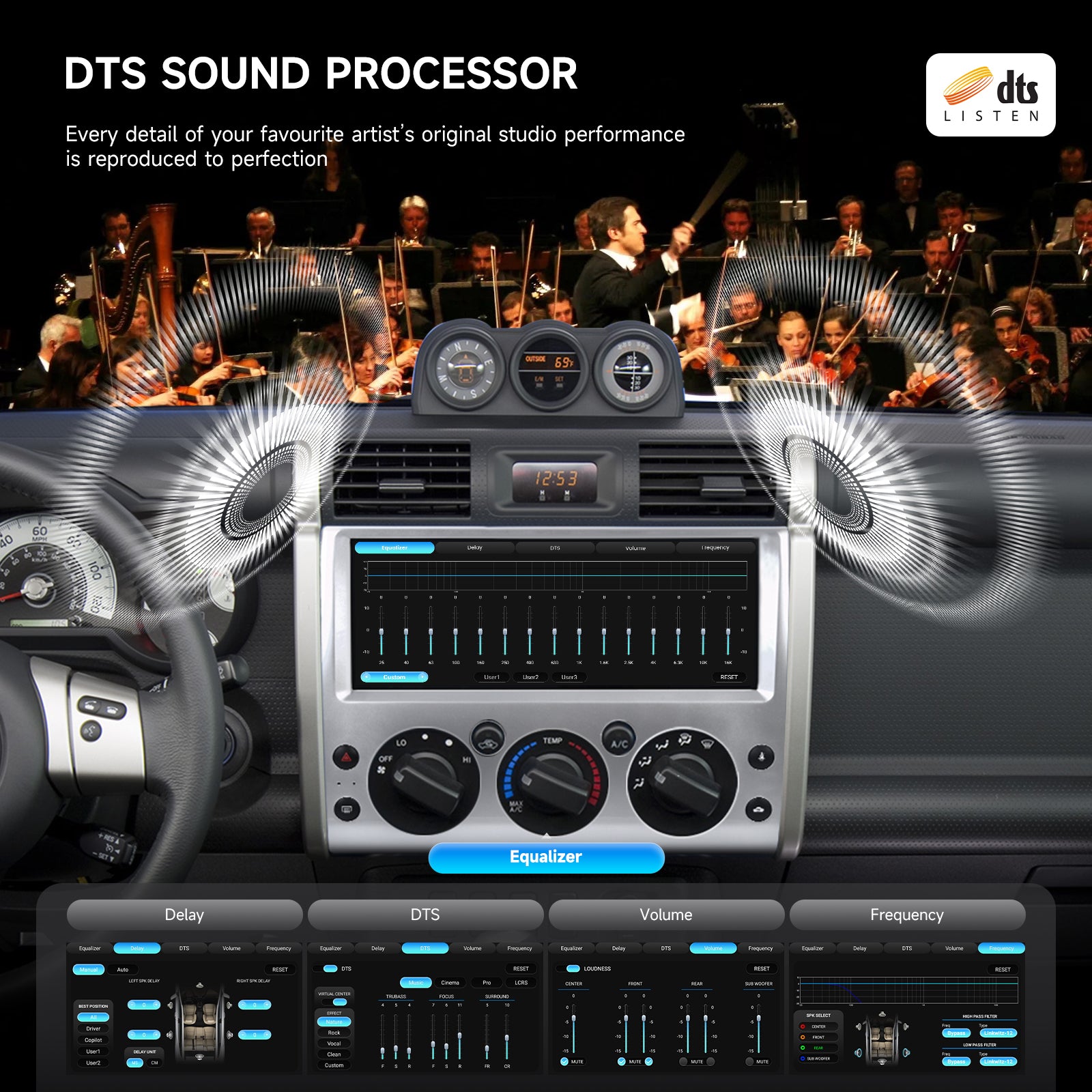 Dasaita Android13 Car Stereo for Toyota FJ Cruiser 2007-2020 Silver Wireless Carplay & Android Auto Car Radio | Qualcomm 665 | 12.3" 2K QLED Screen | Wifi+4G LTE | 6G+64G | DTS|GPS Navigation Head Unit | Optical Output