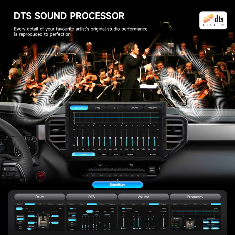 Dasaita for 2022-2024 Toyota Tundra Android 13 Car Stereo | Wireless CarPlay & 14.2" QLED Touchscreen | 4G LTE & 8GB RAM for Off-Road Audio|AHD Camera