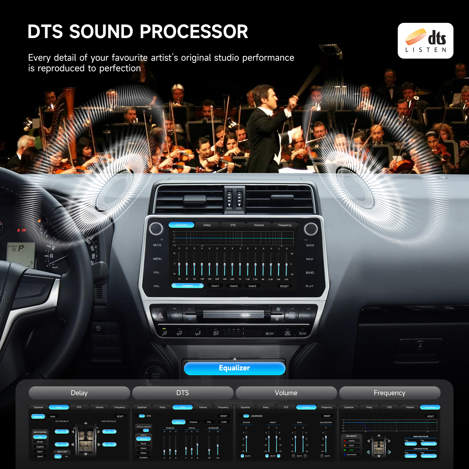 Dasaita Android13 Car Stereo for Toyota Prado 2018-2022 Wireless Carplay & Android Auto Car Radio| Qualcomm 665 | 10.2" QLED Screen | Wifi+4G LTE |8G+256G|DTS|GPS Navigation Head Unit| Optical Output