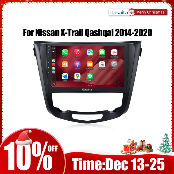 Dasaita Android13 Car Stereo for Nissan X-Trail Qashqai Rogue 2014-2020 Wireless Carplay & Android Auto Car Radio | Qualcomm 665 | 10.2" QLED Screen | Wifi+4G LTE | 6G/8G+64G/256G| DAB+|SWC|GPS Navigation Head unit|DTS| Optical Output