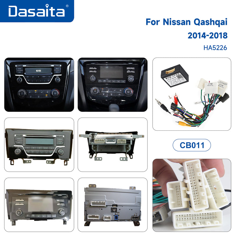Dasaita Android 12 Car Stereo for Nissan Qashqai Rogue 2014-2020 Manual AC Wireless Carplay & Android Auto Car Radio | Qualcomm 665 | 10.2" QLED Screen | Wifi+4G LTE | 6G+64G| Build in DAB Module|DSP Head Unit | Optical Output