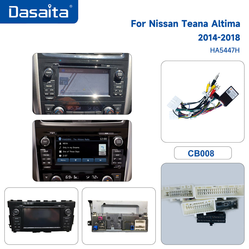 Dasaita Android13 Car Stereo for Nissan Teana Altima 2014-2018 Wireless Carplay & Android Auto Car Radio| Qualcomm 665 | 9" QLED Screen | Wifi+4G LTE |6G+64G|DTS|GPS Navigation Head Unit| Optical Output