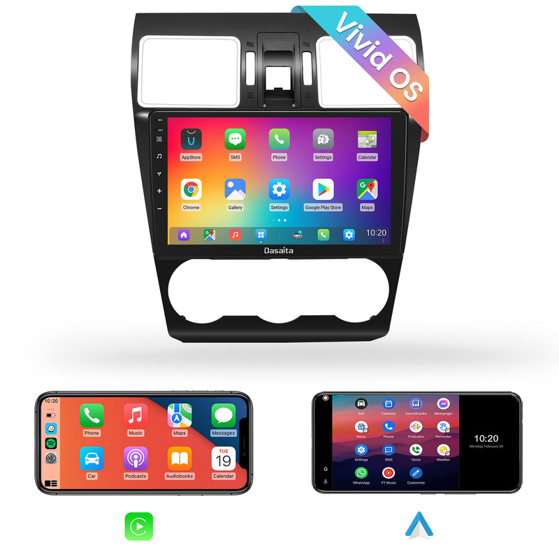 Dasaita Vivid11 Subaru Forester 4 WRX Levorg 2016 2017 2018 2019 2020 2021 Car Stereo 9 Inch Carplay Android Auto PX6 4G+64G Android11 1280*720 DSP AHD Radio