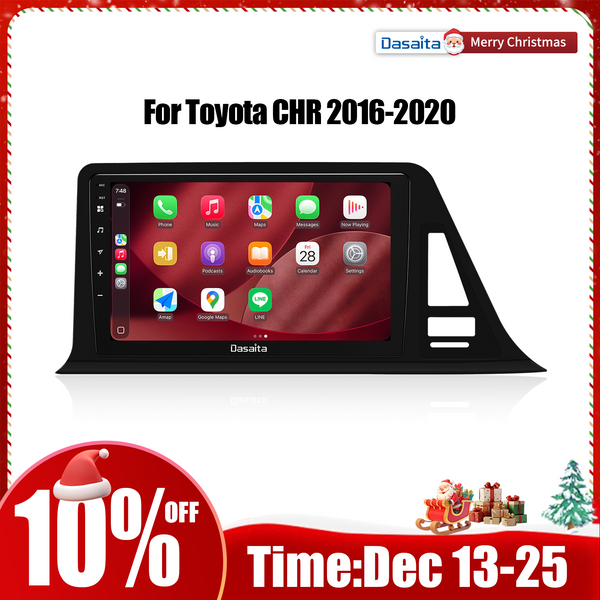 Dasaita Android13 Car Stereo for Toyota C-HR/CHR/C HR 2016-2020 Wireless Carplay & Android Auto Car Radio | Qualcomm 665 | 9" QLED Screen | Wifi+4G LTE | 6G/8G+64G/256G |DTS|GPS Navigation Head Unit | Optical Output
