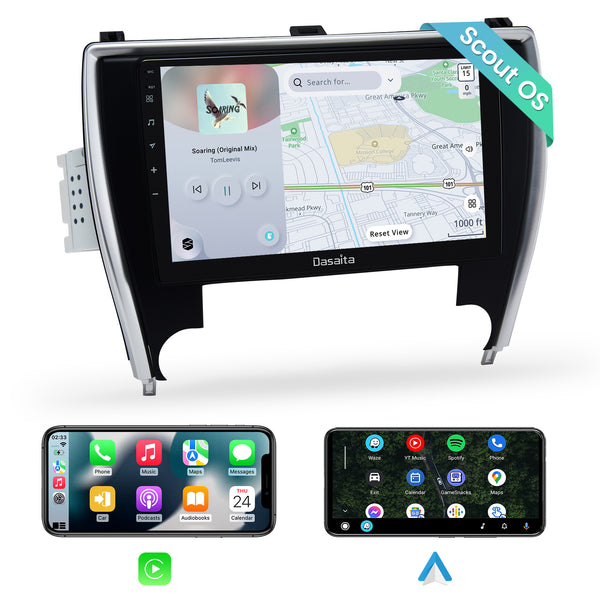 Dasaita Scout10 Toyota Camry 2015 2016 2017 Car Stereo 10.2 Inch Carplay Android Auto PX6 4G+64G Android10 1280*720 DSP AHD Radio