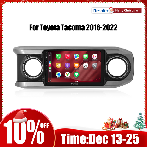 Dasaita Android13 Car Stereo for Toyota Tacoma 2016-2022 Wireless Carplay & Android Auto Car Radio|Qualcomm 665|10.2"/11.6" QLED Screen|Wifi+4G LTE|8+256G|DTS Head Unit|Optical Output