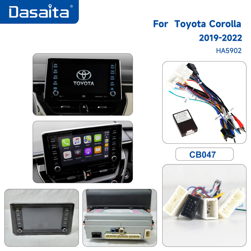 Dasaita Android13 Car Stereo for Toyota Corolla 2019-2022 Wireless Carplay & Android Auto Car Radio | Qualcomm 665 | 12.3" QLED Screen | Wifi+4G LTE | 8G+256G | DTS|GPS Navigation Head Unit | Optical Output