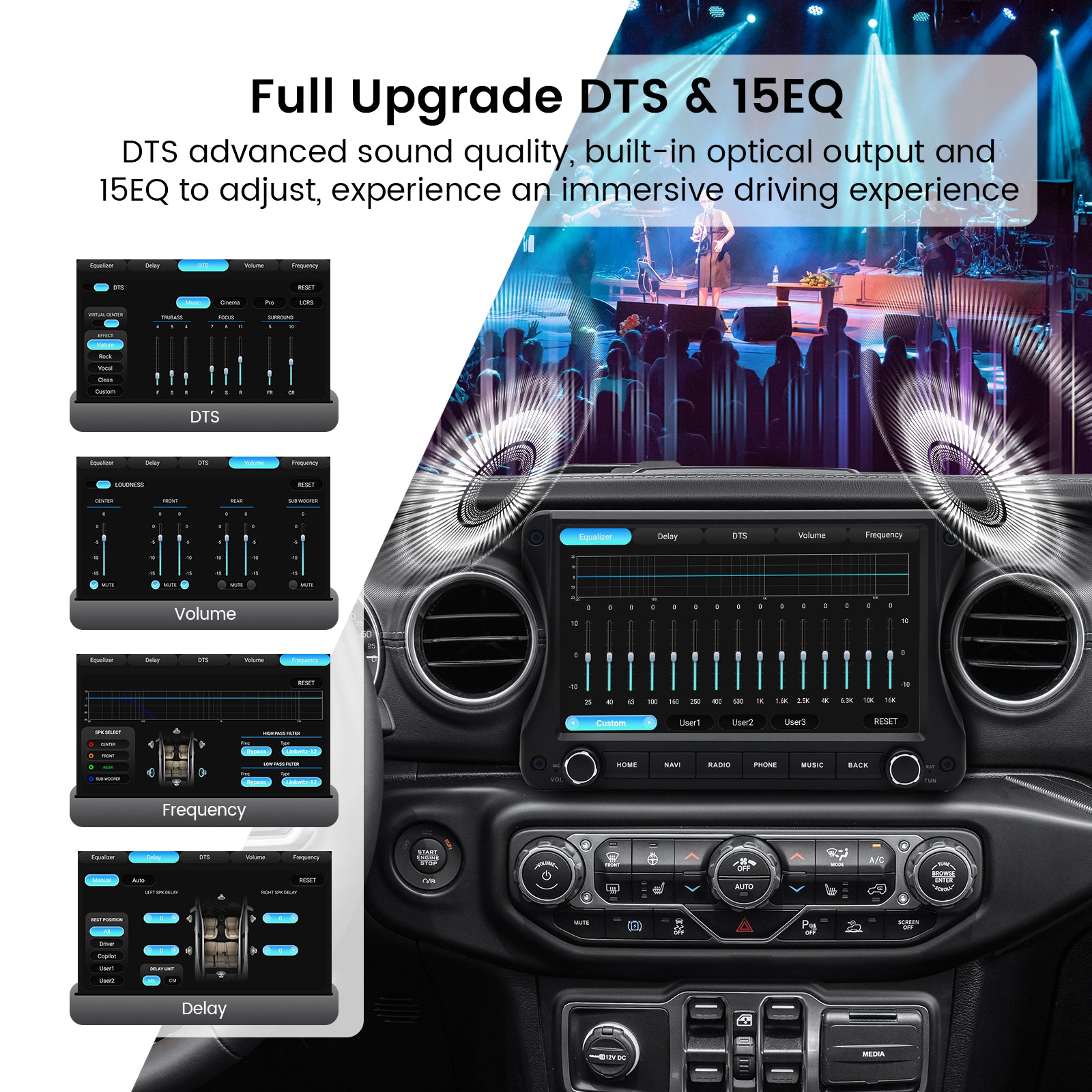 Dasaita Vivid13 Car Stereo for Jeep Wrangler JL/Gladiator JT 2018-2022