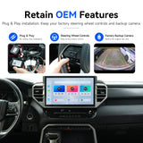 Tundra steering-wheel controls and factory camera integration