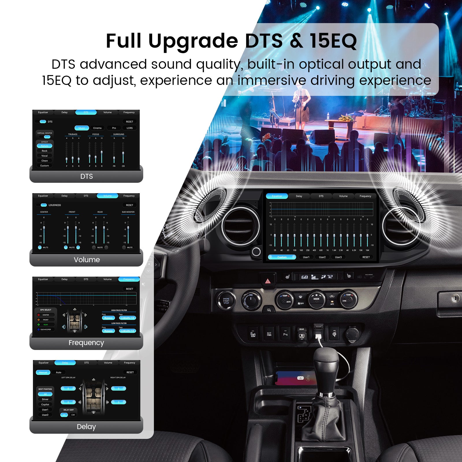 Dasaita Vivid13 Car Stereo for Toyota Tacoma 2016-2022 Wireless Carplay & Android Auto Car Radio|Qualcomm 665|11.6"QLED Screen|Wifi+4G LTE|8+256G|DTS Head Unit|Optical Output