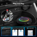 Dasaita Android 13 Carplay & Android Auto AI Box/Adapter, Voice Control/Real-time GPS/Online Music, Plug-and-Play, 8G+128G Qualcomm 660 CPU, Support HDMI Output, 4G Cellular, OEM Wired Carplay Port