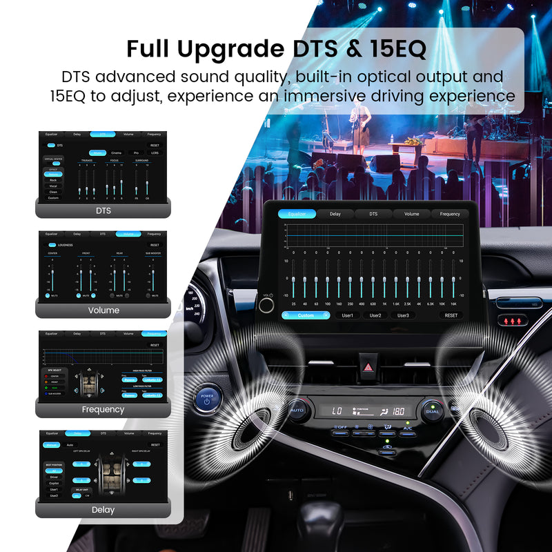 Dasaita Vivid13 Car Stereo for Toyota Camry 2021–2023 | 11.6" QLED Touchscreen | Wireless CarPlay & Android Auto | 8+256GB | Plug & Play GPS Navigation Head Unit