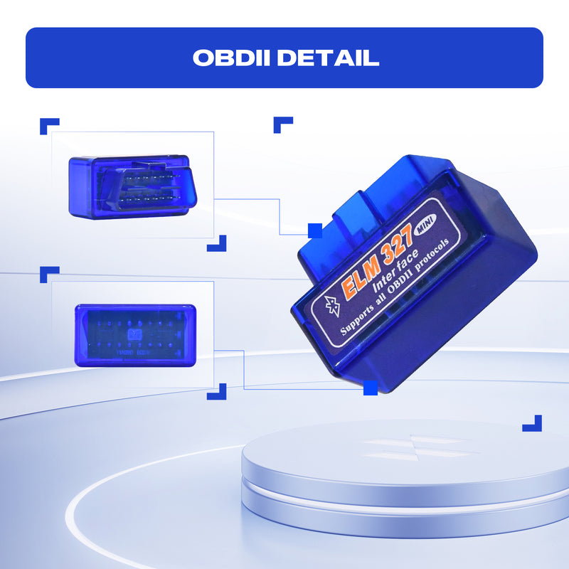 Dasaita OBD2 Car Automotive Diagnostic Scanner Save & Share Reports Torque app Plug into Car directly Car Diagnostic Scanner Tool Accessory