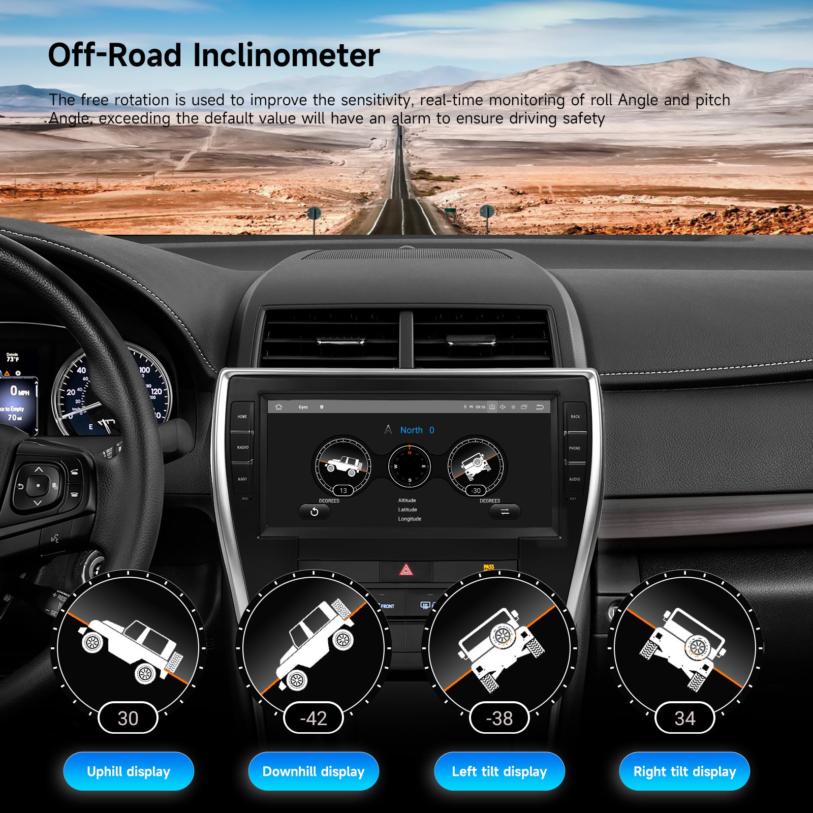 Dasaita for Toyota Camry 2015-2017 Android 13 Car Stereo | Wireless CarPlay & Android Auto 10.2" QLED Touchscreen GPS Navigation