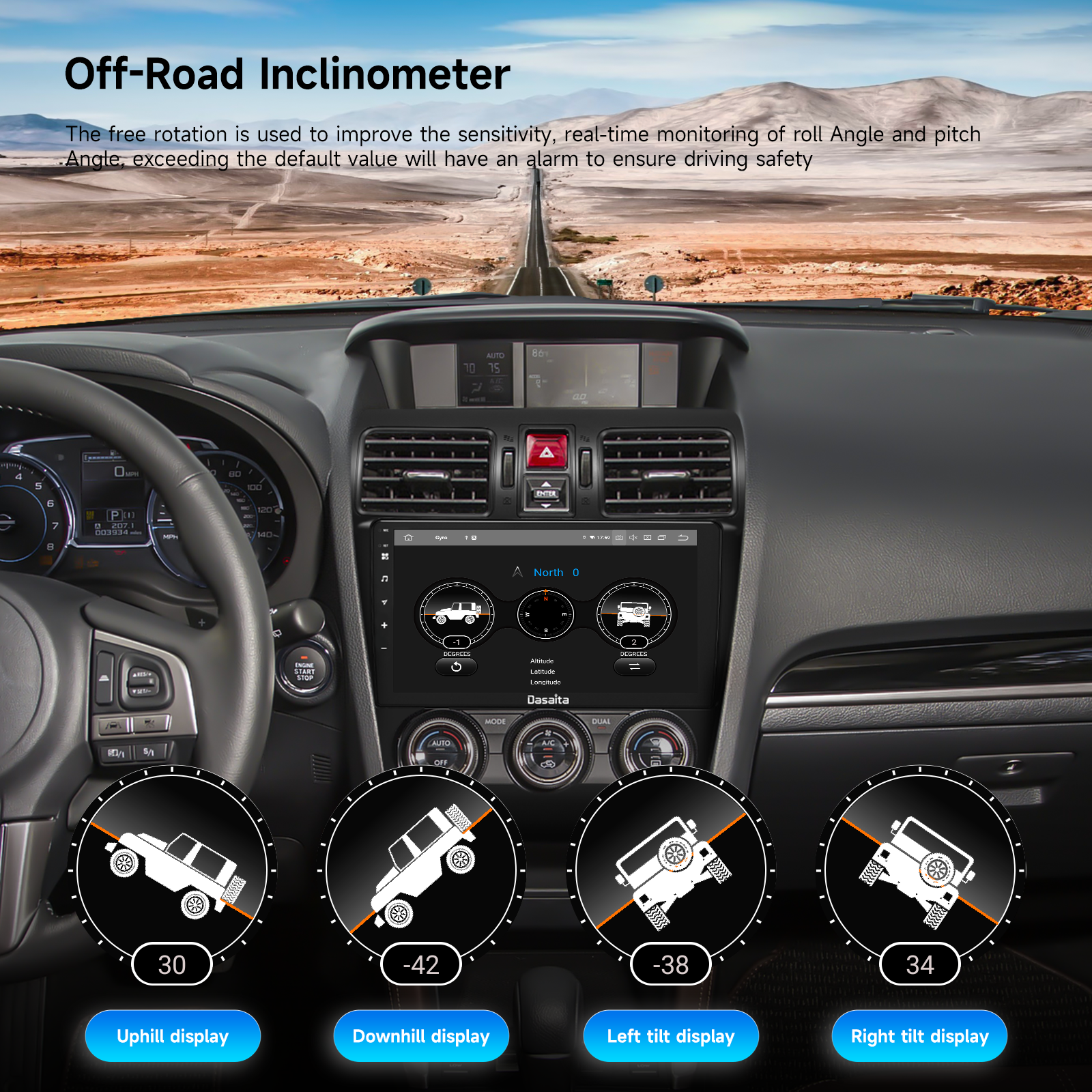 Dasaita Android13 Car Stereo for Subaru Forester 4 Impreza WRX 2012-2015 Wireless Carplay & Android Auto Car Radio | Qualcomm 665 | 9" QLED Screen | Wifi+4G LTE | 6G+64G | DTS|GPS Navigation Head Unit | Optical Output