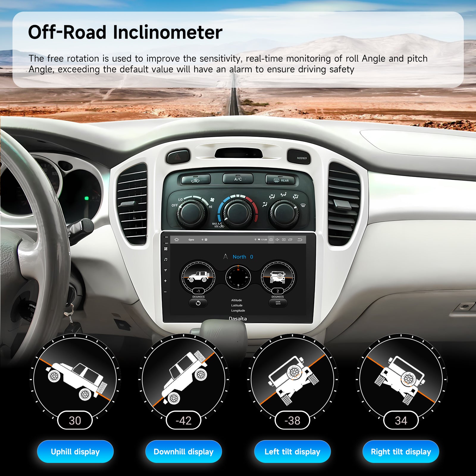 Dasaita Android13 Car Stereo for Toyota Highlander 2000-2006 Wireless Carplay & Android Auto Car Radio | Qualcomm 665 | 9" QLED Screen | Wifi+4G LTE | 6G+64G | DTS|GPS Navigation Head Unit | Optical Output