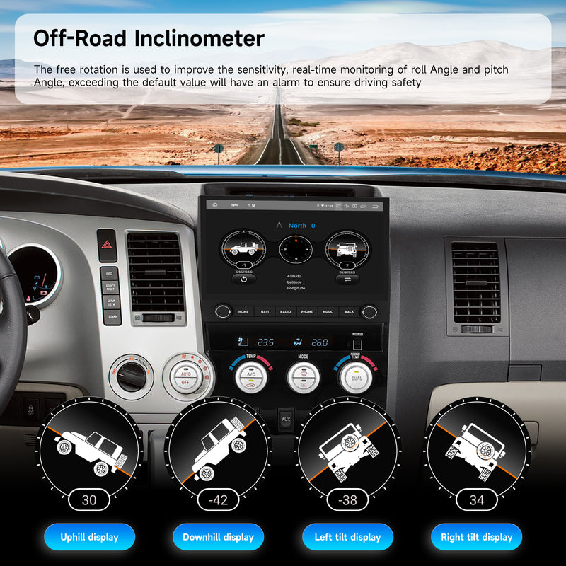 Dasaita Android13 Car Stereo for Toyota Tundra 2007-2013/Sequoia 2014-2022 LHD Wireless Carplay & Android Auto Car Radio | Qualcomm 665 | 11.5" QLED Screen | Wifi+4G LTE | 8G+256G | DTS|GPS Navigation Head Unit | Optical Output