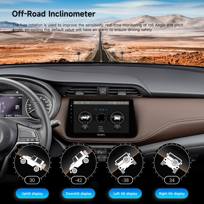 Dasaita Android13 Car Stereo for Nissan Kicks Micra 2016-2021 Wireless Carplay & Android Auto Car Radio| Qualcomm 665 | 10.2" QLED Screen | Wifi+4G LTE |6G+64G|DTS|GPS Navigation Head Unit| Optical Output