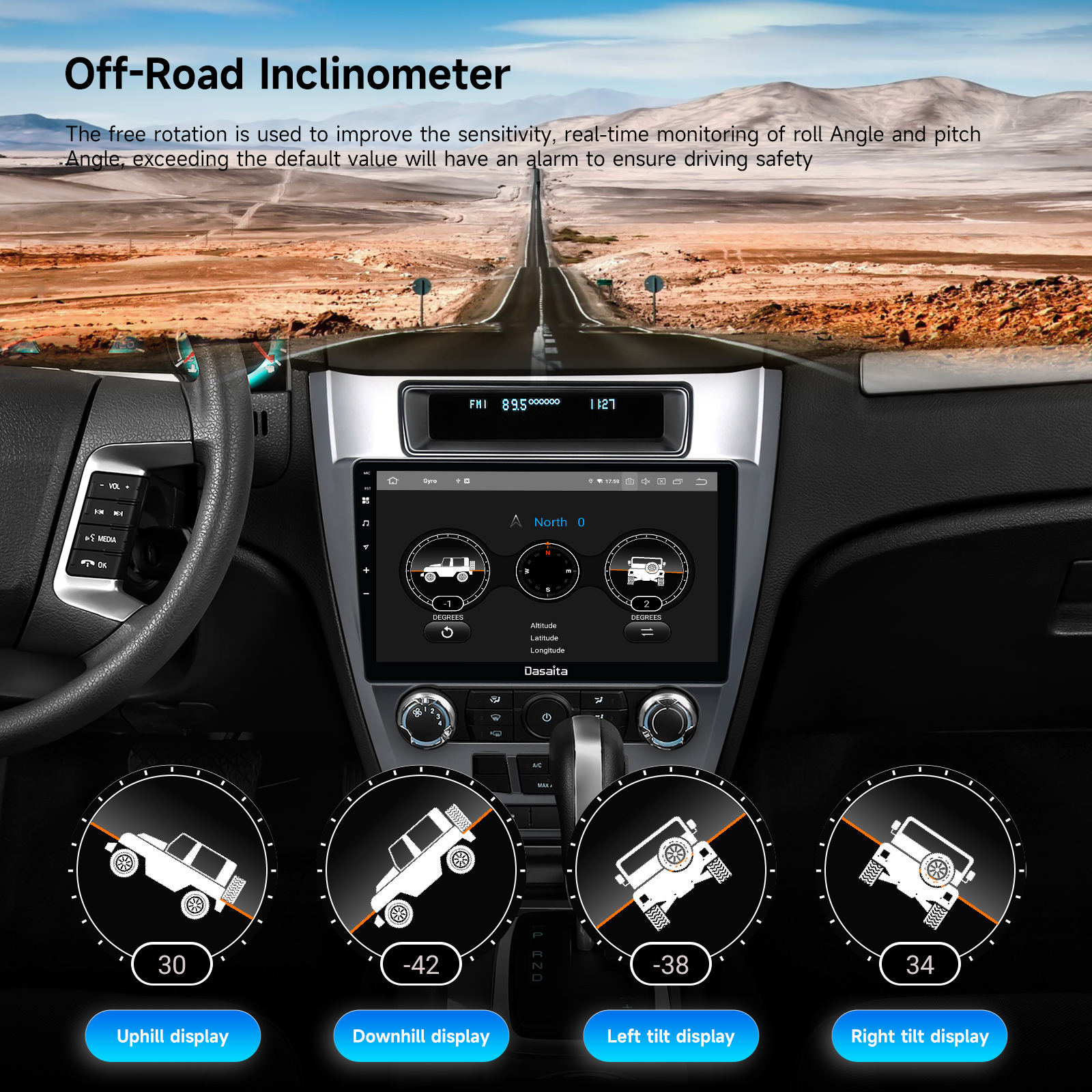 Dasaita Android13 Car Stereo for Ford Fusion 2009-2012 Wireless Carplay & Android Auto Car Radio| Qualcomm 665 | 10.2" QLED Screen | Wifi+4G LTE |6G+64G|DTS|GPS Navigation Head Unit| Optical Output