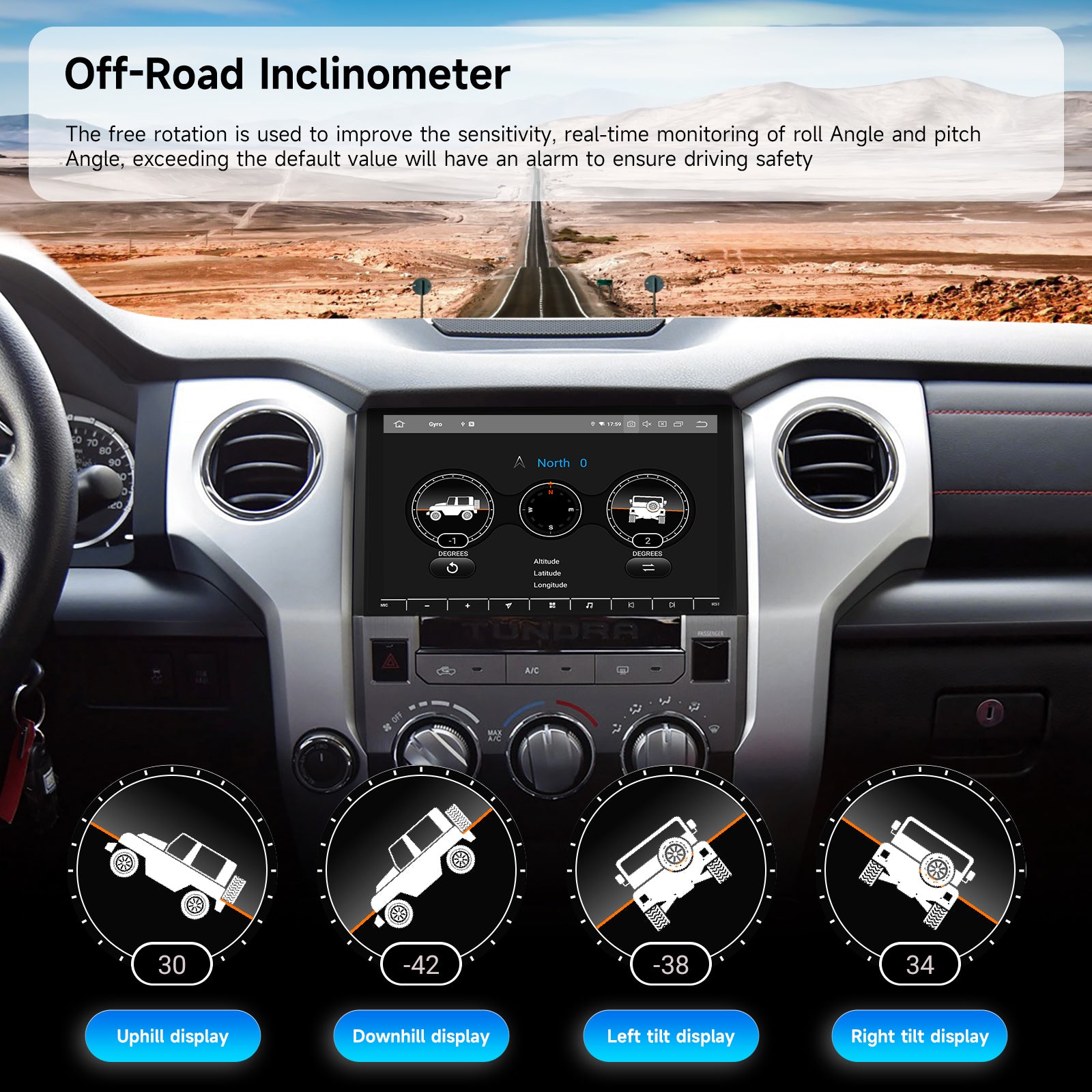 Dasaita For Toyota Tundra 2014-2021 Android 13 Head Unit | Wireless CarPlay & Android Auto | 10.2" QLED | Qualcomm 665 | 4G+64G / 6G+64G