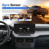 Ford Maverick Android head unit with built-in gyro sensor for real-time off-road tilt monitoring