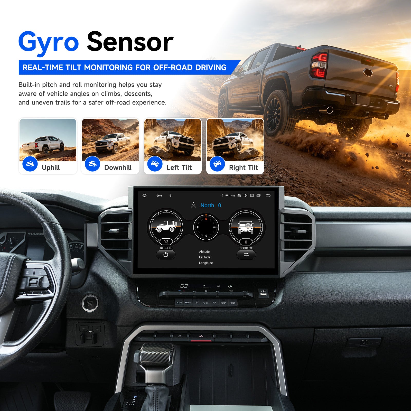 Dasaita Android 13 Head Unit for Toyota Tundra 2022-2026