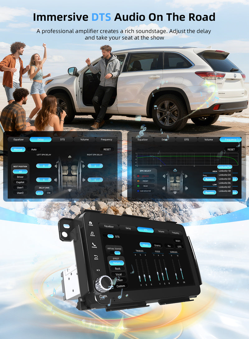 Dasaita Android13 Car Stereo for Honda Vezel HR-V HRV 2013-2022 Wireless Carplay & Android Auto Car Radio | Qualcomm 665 | 8" QLED Screen | Wifi+4G LTE | 6G/8G+64G/256G | DTS|GPS Navigation Head Unit | Optical Output