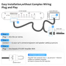 Dasaita HA-ST5 Plug & Play 4-Channel Car DSP Amplifier - High Power, Bluetooth Audio, Extreme Temp Resistance, Customizable Sound for Premium In-Car Audio