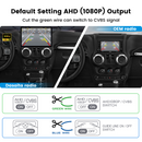 Dasaita Backup Camera for Jeep Wrangler 2007-2018 Spare Tire Mount, Rear View Aftermarket Camera for JK JKU Rubicon Sahara Sport Unlimited w/Wiring Harness, 170°Wide Angle, IP68 Waterproof, Guidelines