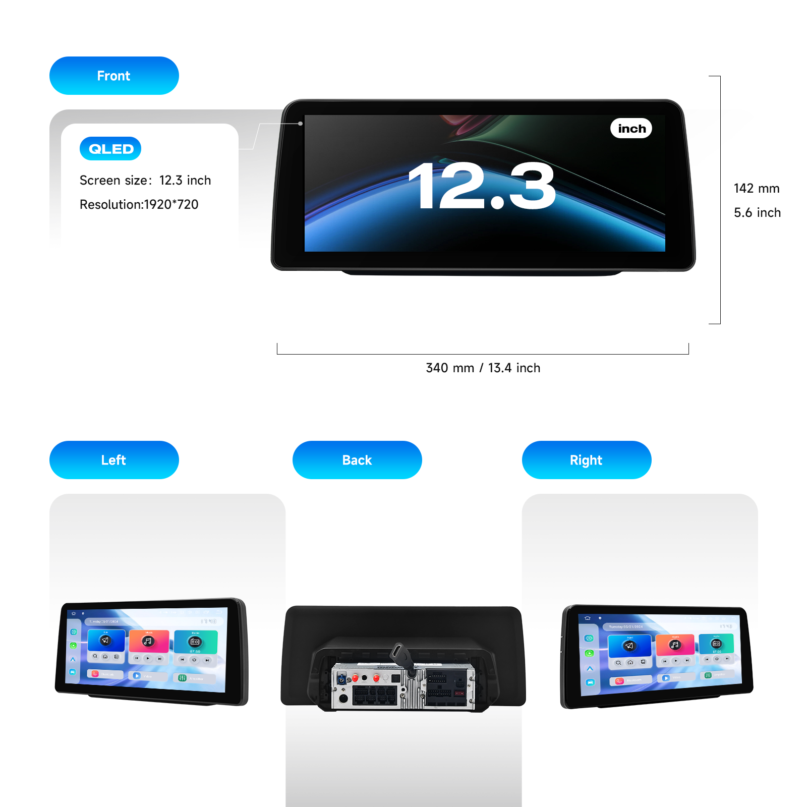 Dasaita Android13 Car Stereo for Nissan Sentra Pulsar 2018-2021 Wireless Carplay & Android Auto Car Radio| Qualcomm 665 | 12.3" QLED 2K Screen | Wifi+4G LTE |6G+64G|DTS|GPS Navigation Head Unit| Optical Output