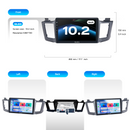 Dasaita Android13 Car Stereo for Toyota RAV4 2013-2018 LHD Wireless Carplay & Android Auto Car Radio | Qualcomm 665 | 10.2" QLED Screen | Wifi+4G LTE | 6G+64G | DTS|GPS Navigation Head Unit | Optical Output