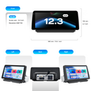 Dasaita Android13 Car Stereo for Toyota Corolla 2019-2022 Wireless Carplay & Android Auto Car Radio | Qualcomm 665 | 12.3" QLED Screen | Wifi+4G LTE | 8G+256G | DTS|GPS Navigation Head Unit | Optical Output