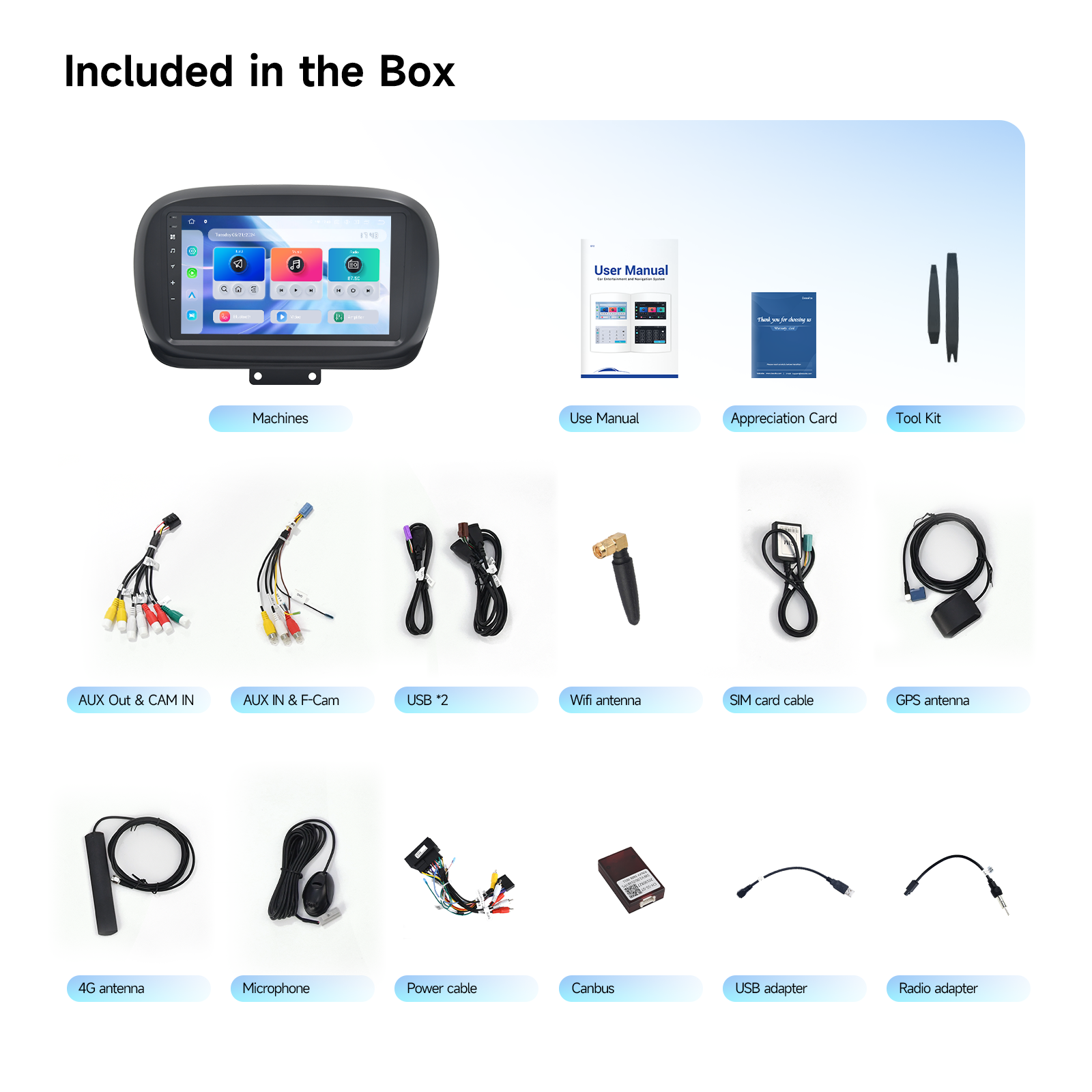 Dasaita Android13 Car Stereo for Fiat 500X 2014-2019 Wireless Carplay & Android Auto Car Radio| Qualcomm 665 | 9" QLED Screen | Wifi+4G LTE |6G+64G|DTS|GPS Navigation Head Unit| Optical Output