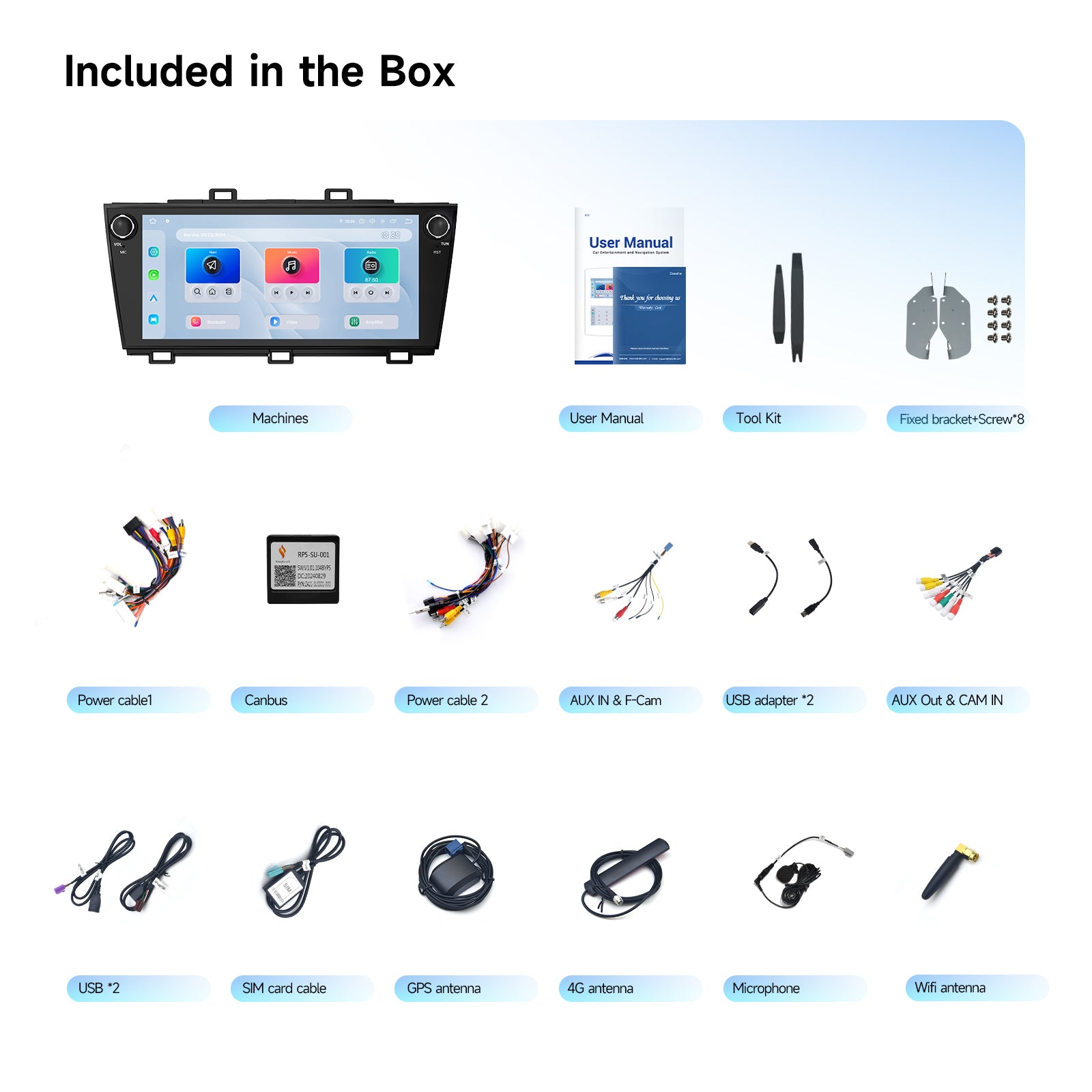 For Subaru Outback Legacy Radio Upgrade 2015-2019 Wireless CarPlay