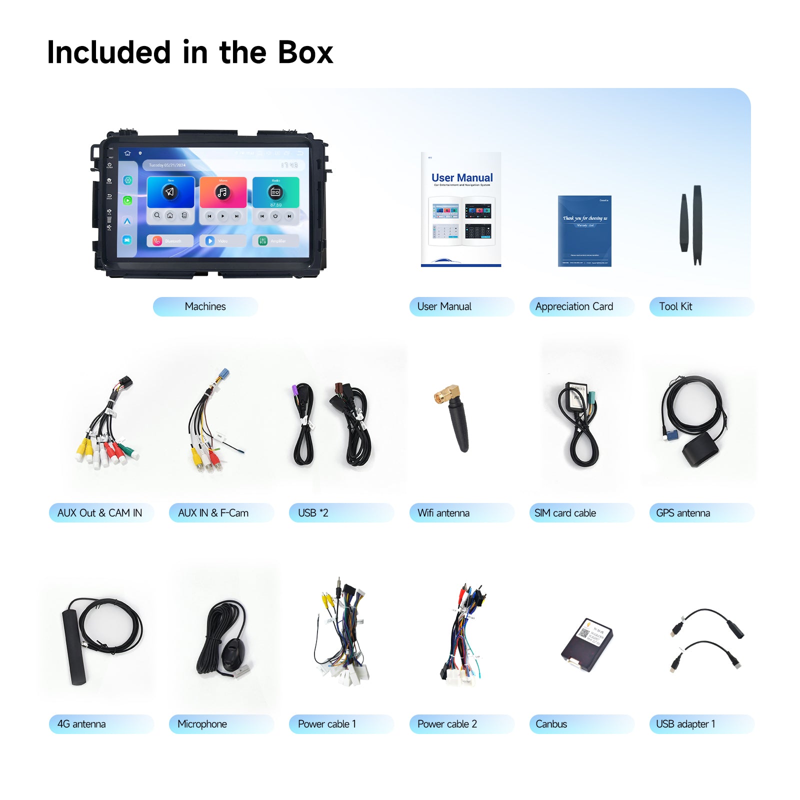 Dasaita Android13 Infotainment System for Honda HR-V / Vezel 2013-2022 - 9" QLED Floating Touchscreen, 6GB RAM, Wireless CarPlay & Android Auto, OEM Camera & LaneWatch Retained