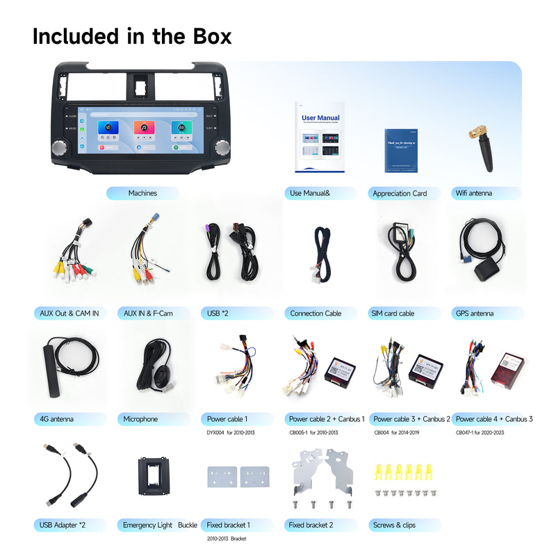 Dasaita Android13 Car Stereo for Toyota 4Runner 2010-2023 Wireless Carplay & Android Auto Black Car Radio | Qualcomm 665 | 10.25" 2K QLED Screen | Wifi+4G LTE | 6G/8G+64G/256G | DTS|GPS Navigation Head Unit | Optical Output