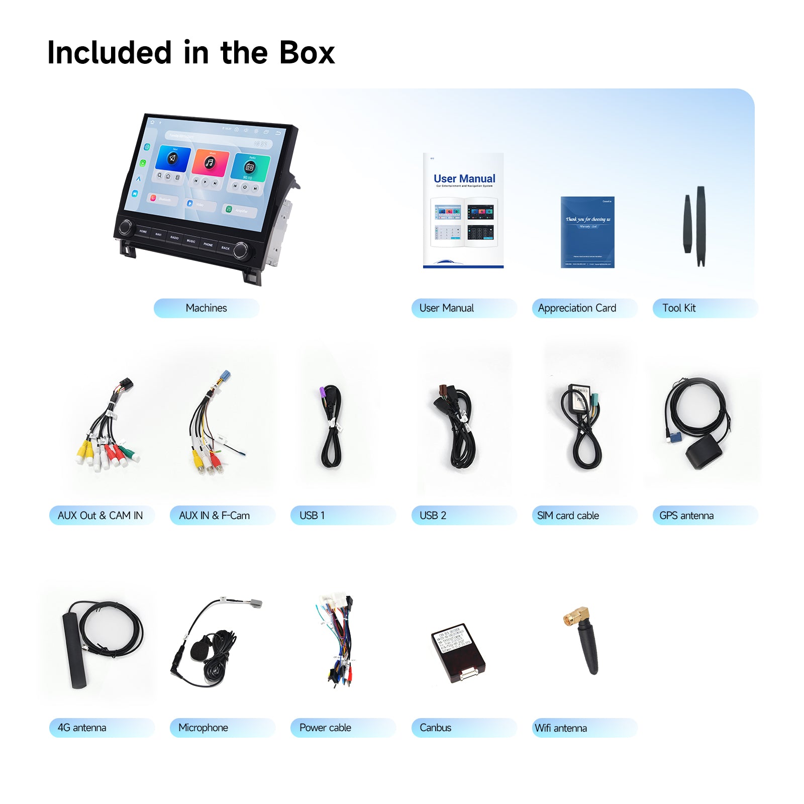 For oyota Sequoia 2014-2018 car radio