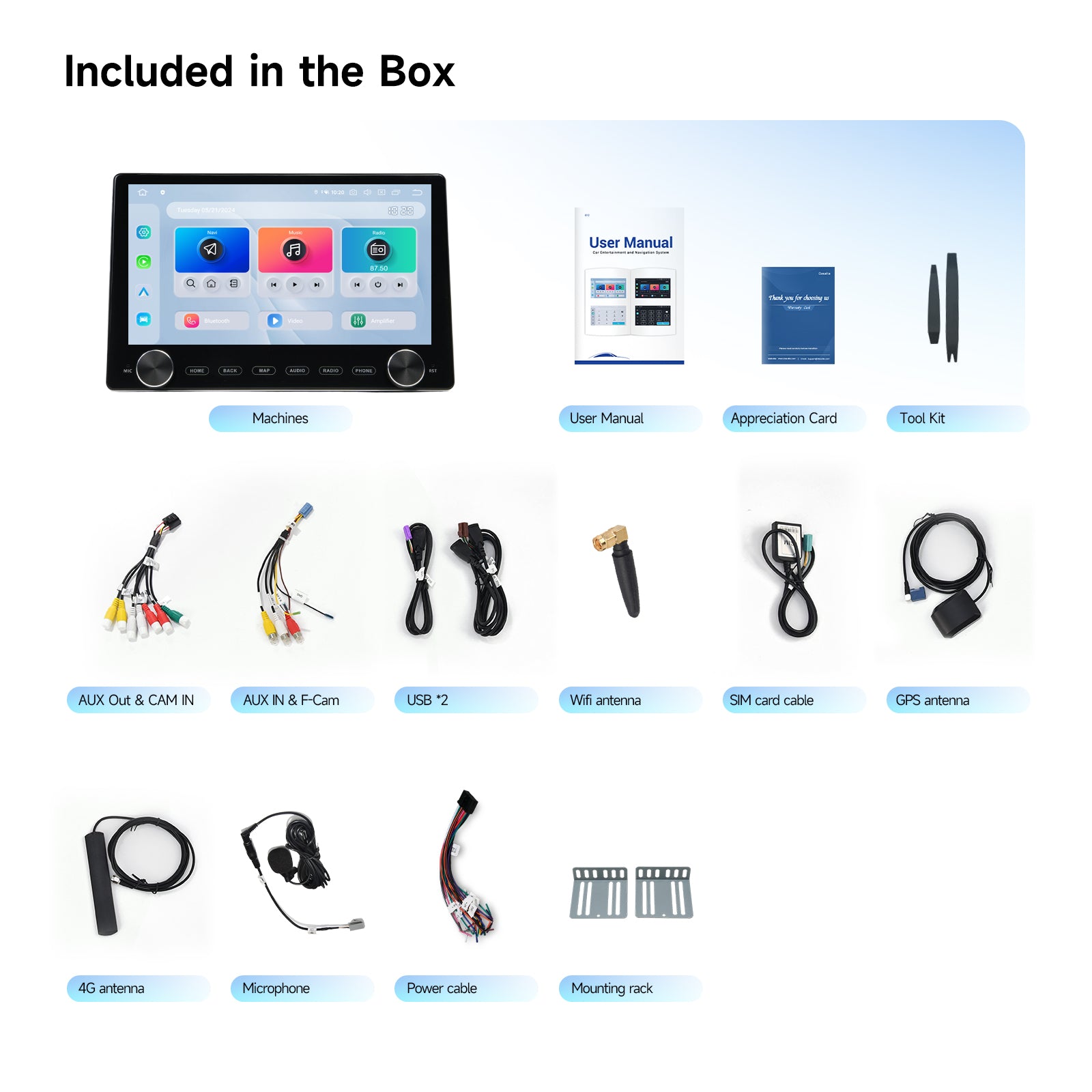 Dasaita 10.2" Universal Double Din Car Stereo with Rotary Knobs | Wireless CarPlay Android Auto | Android 13 Head Unit | QLED Touchscreen | GPS Navigation | 6G+64G/8G+256G | DTS Audio