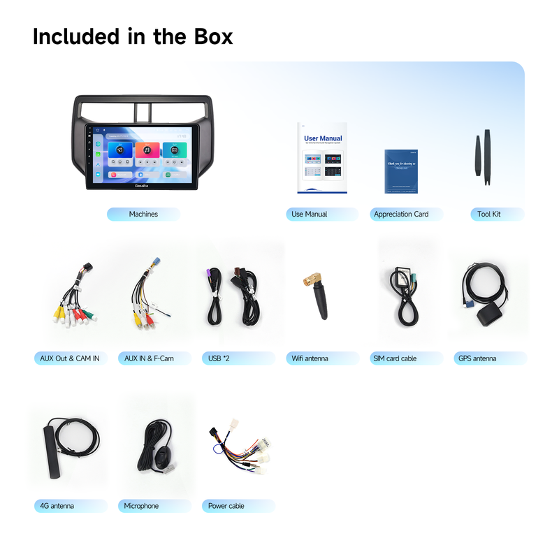 Dasaita Android13 Car Stereo for Toyota Rush 2018-2019 Wireless Carplay & Android Auto Car Radio| Qualcomm 665 | 9" QLED Screen | Wifi+4G LTE |6G+64G|DTS|GPS Navigation Head Unit| Optical Output