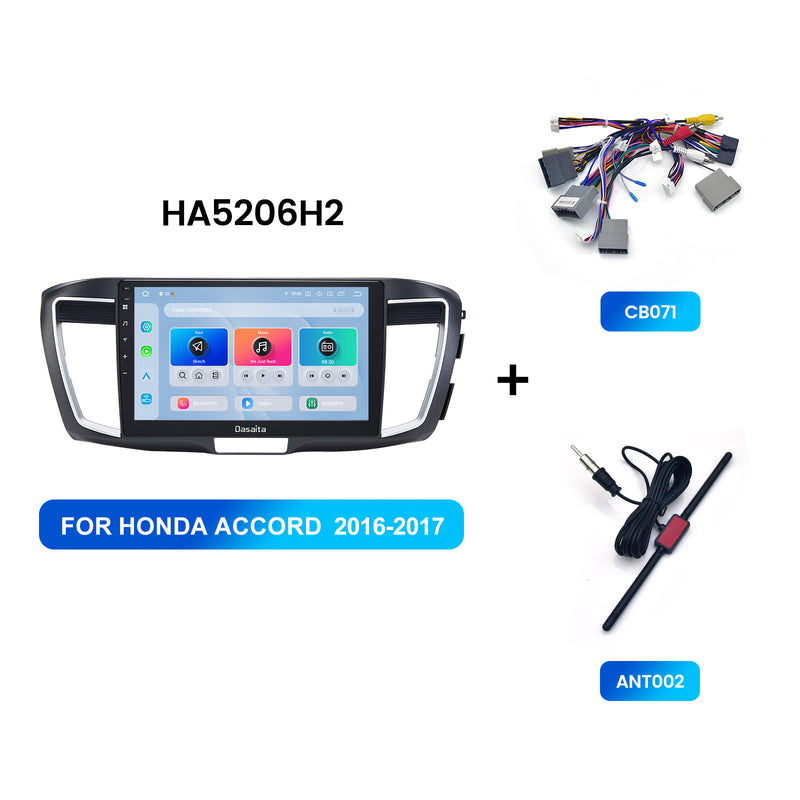 Dasaita Android13 Car Stereo for Honda Accord 2013-2017 LHD Wireless Carplay & Android Auto Car Radio | Qualcomm 665 | 10.2" QLED Screen | Wifi+4G LTE | 8+256G | DTS|GPS Navigation Head Unit | Optical Output