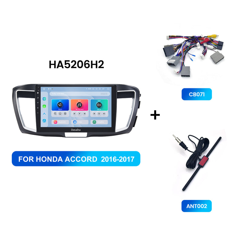 Dasaita Android12 Car Stereo for Honda Accord 2013-2017 LHD Wireless Carplay & Android Auto Car Radio | Qualcomm 665 | 10.2" QLED Screen | Wifi+4G LTE | 8+256G | DSP|GPS Navigation Head Unit | Optical Output