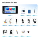 Dasaita Android 13 Car Stereo for Mitsubishi Universal Lancer ASX Outlander Pajero| Wireless CarPlay & Android Auto | 7" QLED Screen with Knob | Plug & Play | OEM Function Retention