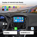 Dasaita Android13 Car Stereo for Ford Focus 2012-2018 Wireless Carplay & Android Auto Car Radio | Qualcomm 665 | 9" QLED Screen | Wifi+4G LTE | 6G+64G | DTS|GPS Navigation Head Unit | Optical Output