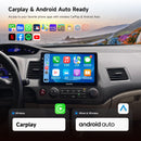 Dasaita Android13 Car Stereo for Honda Civic 2006-2011 Wireless Carplay & Android Auto Car Radio| Qualcomm 665 | 10.2" QLED Screen | Wifi+4G LTE |6G+64G|DTS|GPS Navigation Head Unit| Optical Output